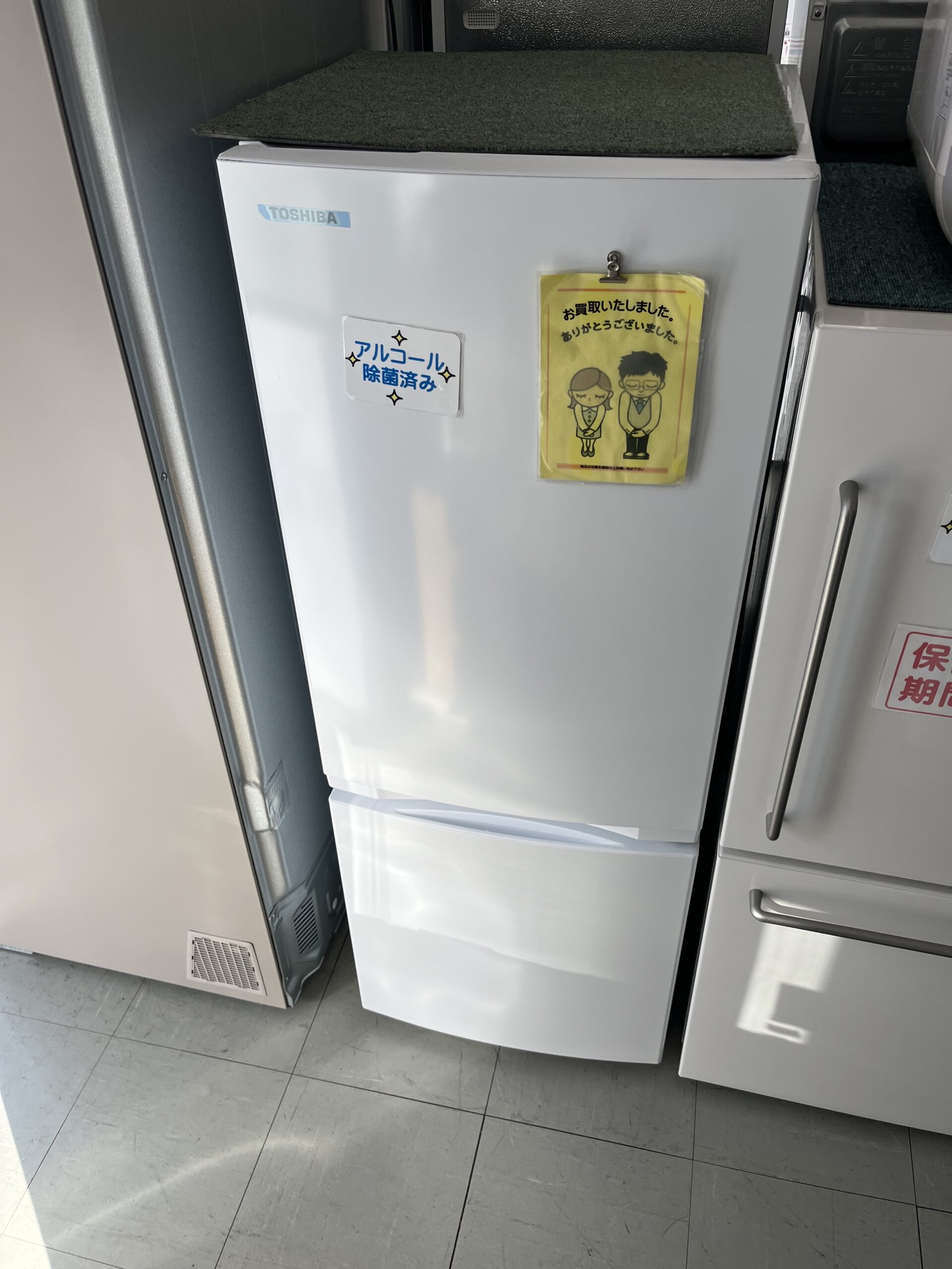 東芝の153L 2ドア冷蔵庫 2025年製 GR-W15BZ1を出張買取にてお買取